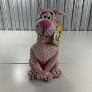 Pink Scooby Doo Plush with Purple Glitter Collar 12" Inch by Toy Factory - Rare